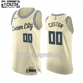 Canotte Bambino Milwaukee Bucks Personalizzate 2019-20 Nike City Edition Swingman